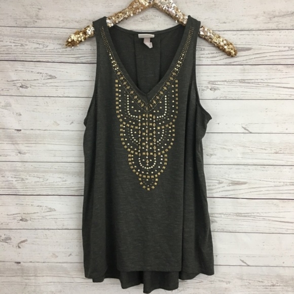 Knox Rose Tops - Knox Rose's Boho Studded Design Tank